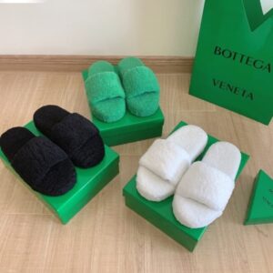 Bottega Venet fur slides